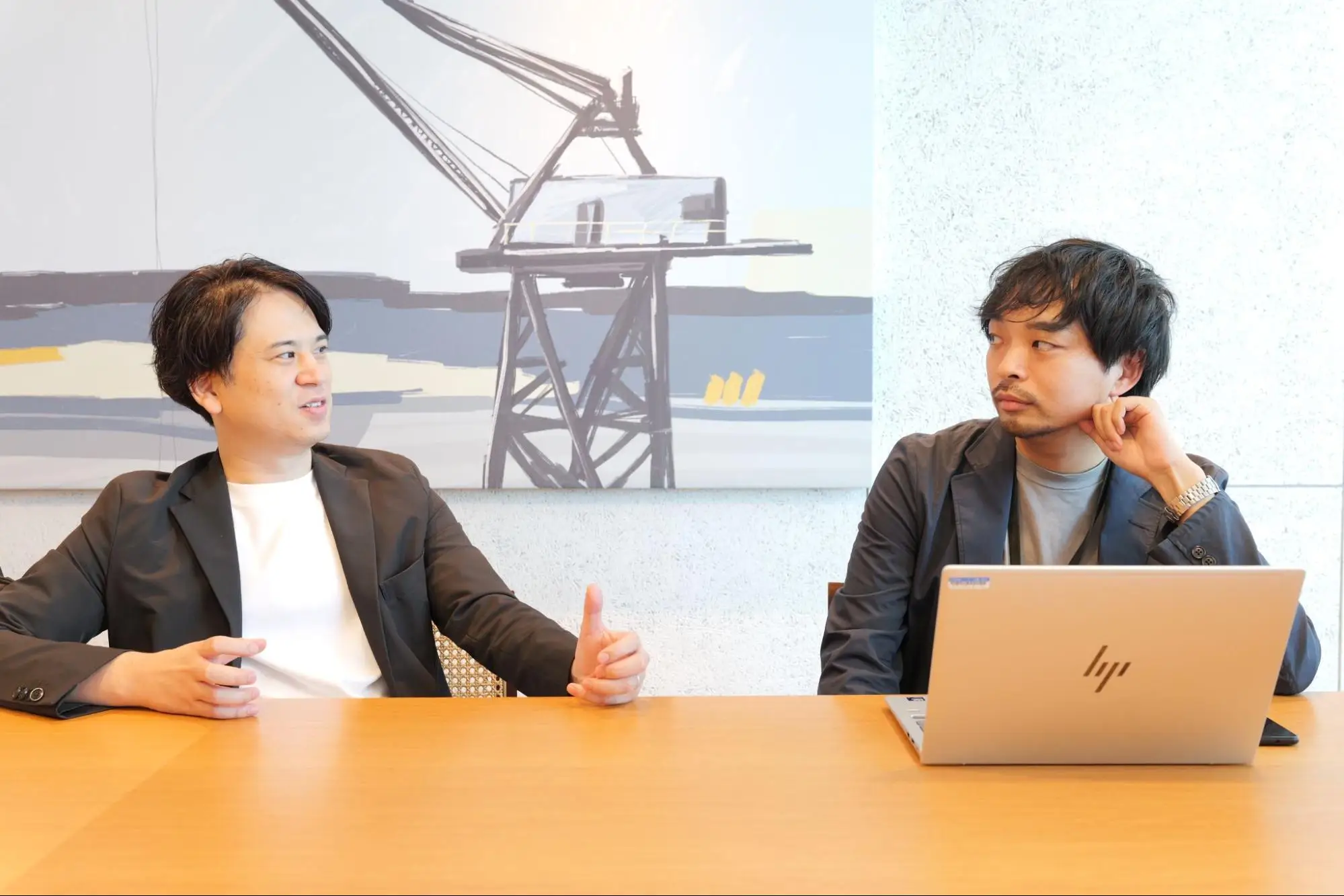 ▲株式会社オプト 黒沢氏と堀内氏