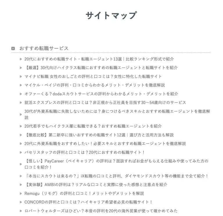サイトマップ