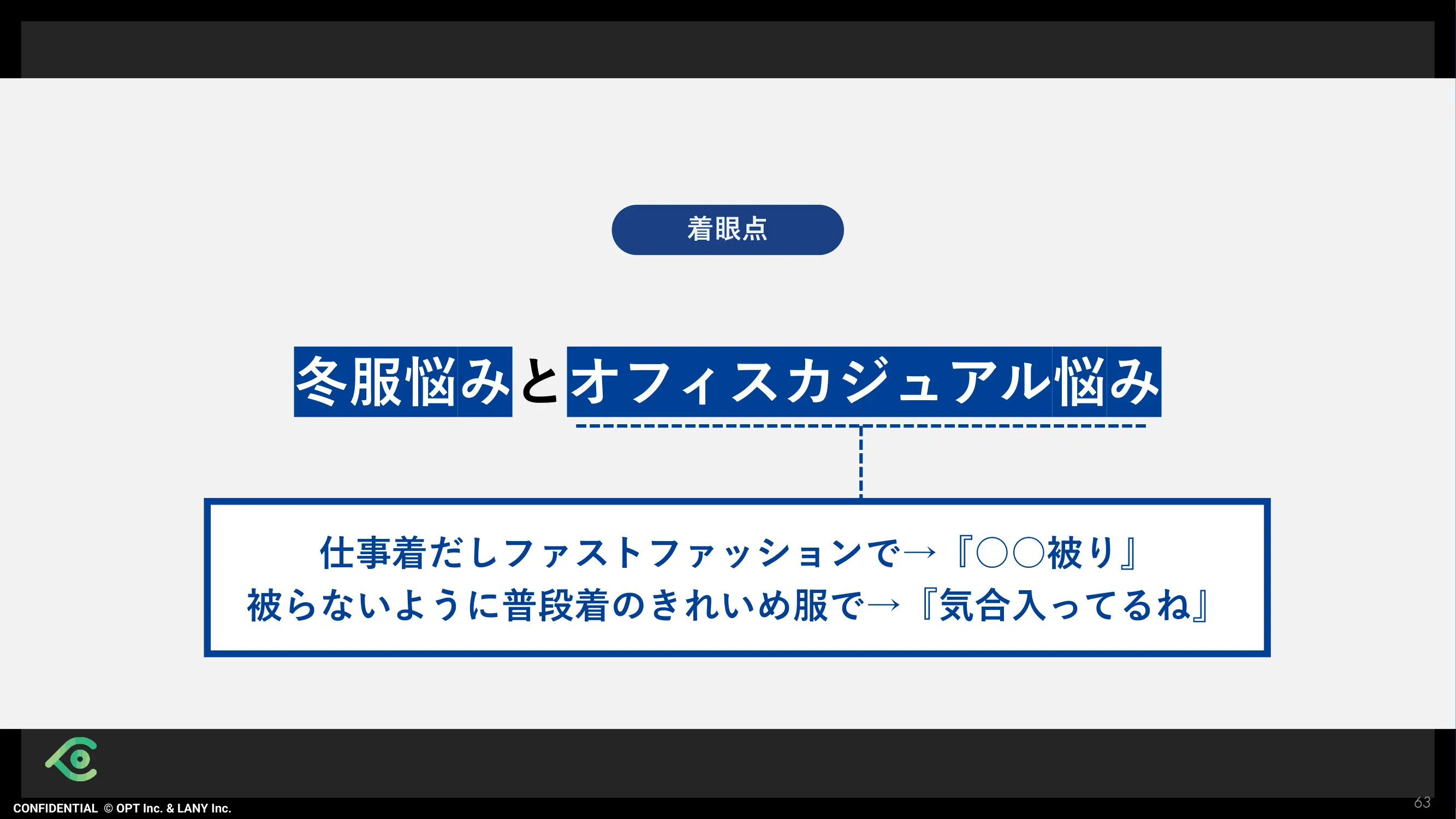 冬服悩みとオフィスカジュアル悩み