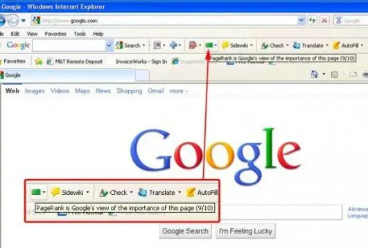 Zoomed PageRank Toolbar