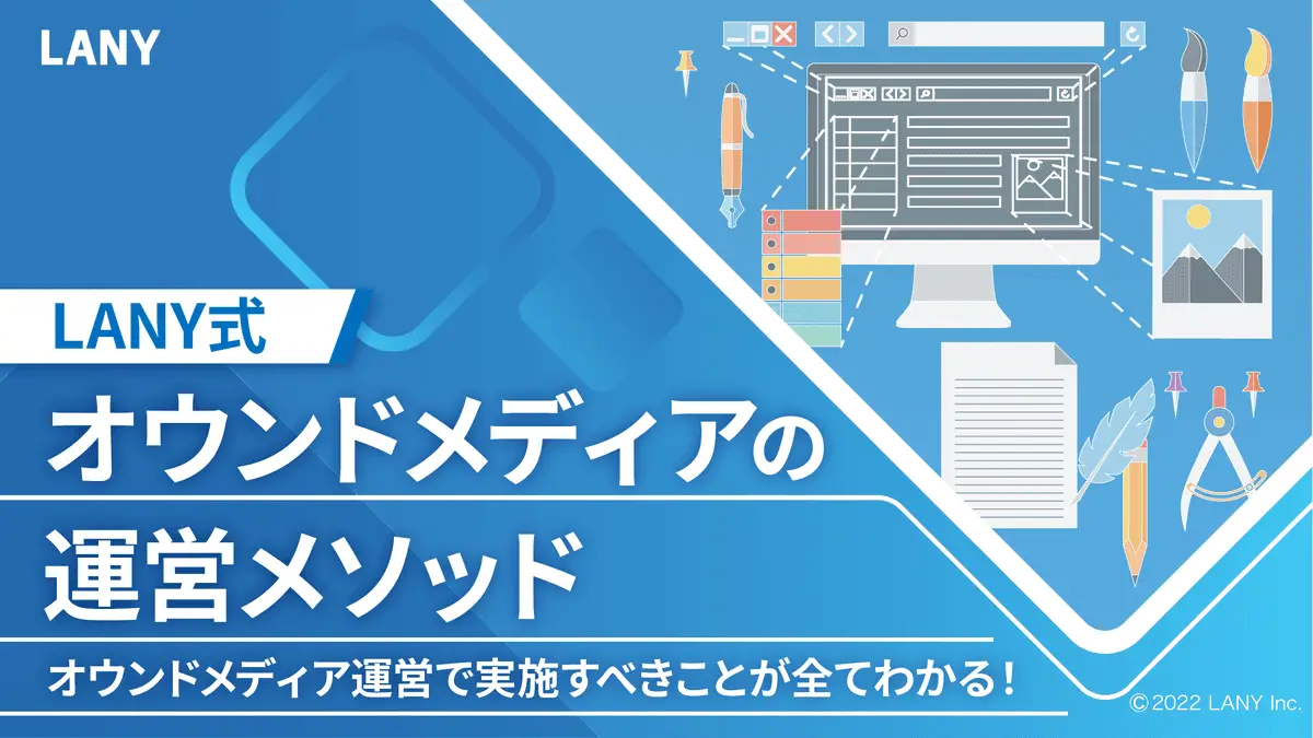 【無料お役立ち資料】【LANY式】オウンドメディアの運営メソッドオウンドメディアの運営メソッド